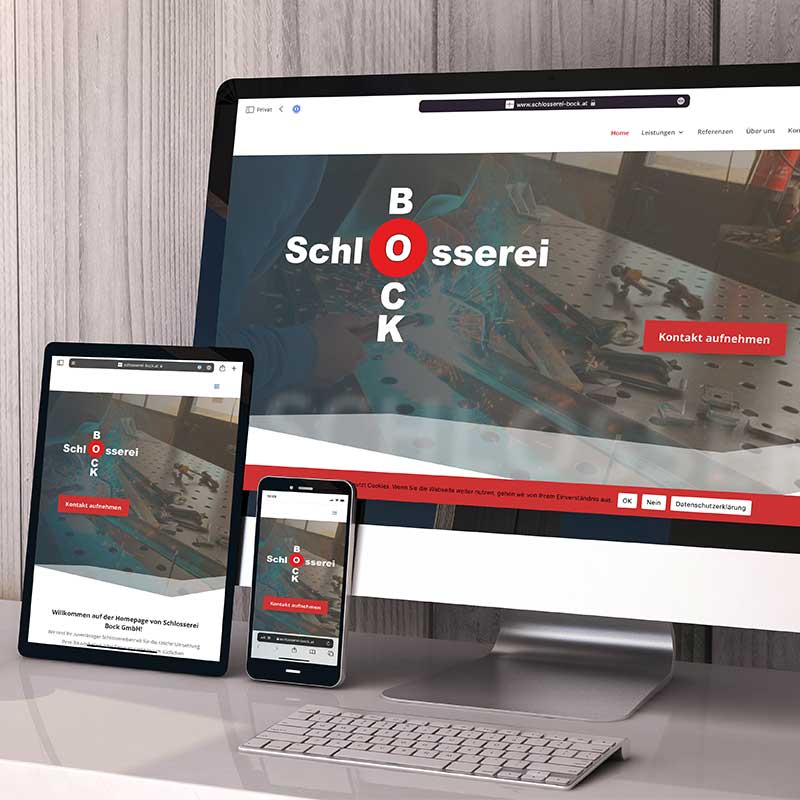 Website Schlosserei Bock