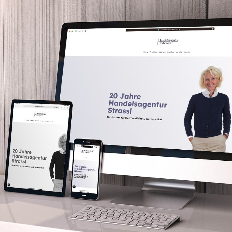 Webdesign Handelsagentur Strassl von Heck Medien Design