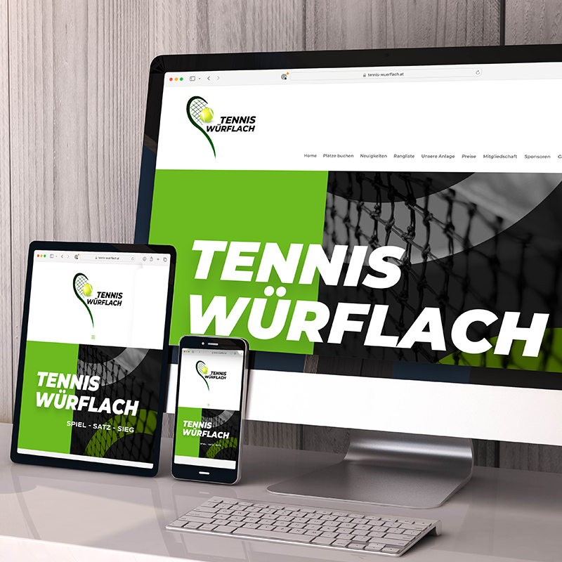 Website Tennis Würflach